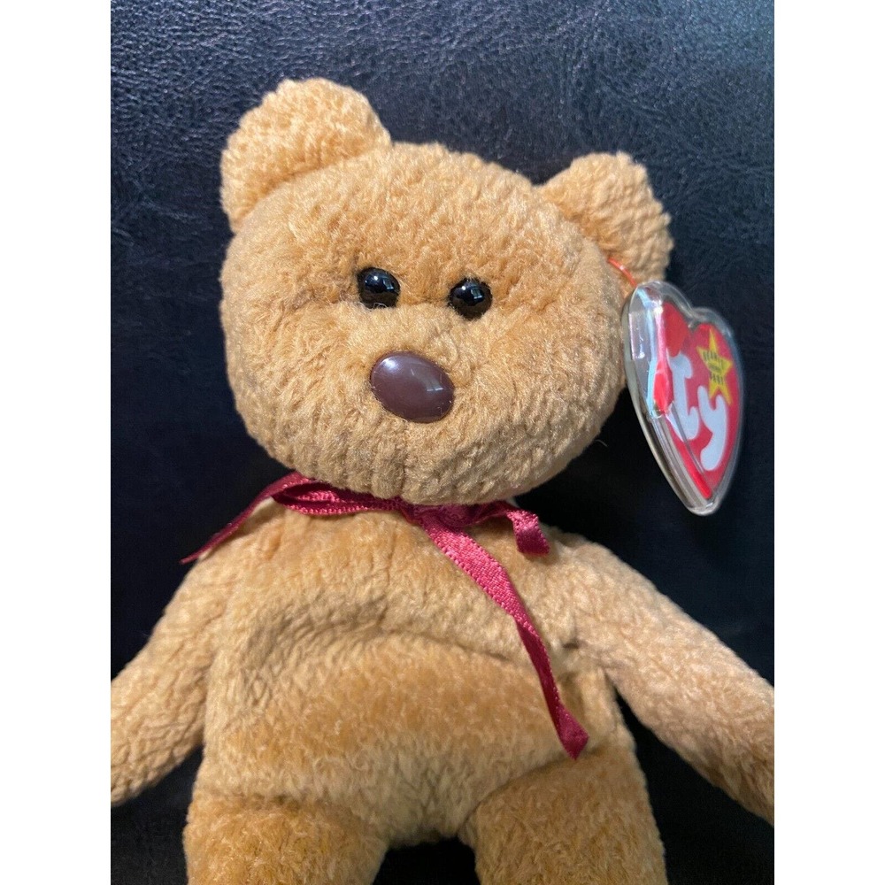 Ty Beanie Baby CURLY- MWMT with tag errors & ULTRA RARE CROOKED NOSE ERROR⭐️⭐️⭐️